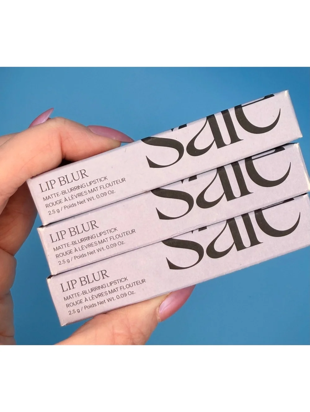 Saie Lip Blur Matte-Blurring Lipstick in Modern